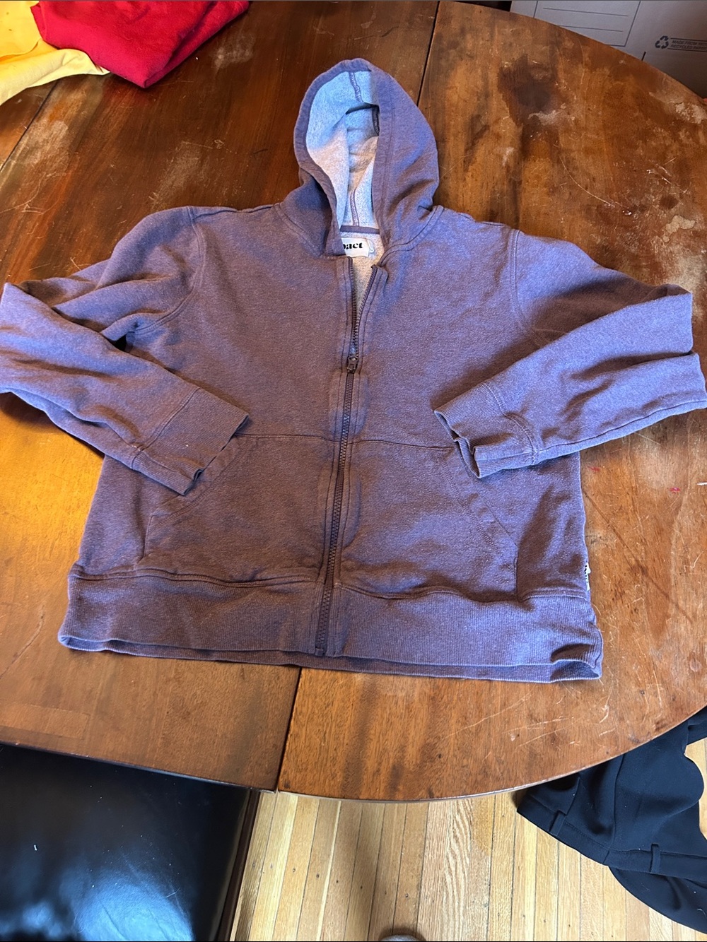 Pact Lavender Zip-Up Hoodie